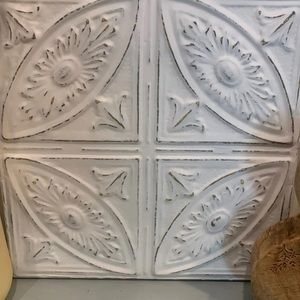 Distressed Tin Wall Decor
